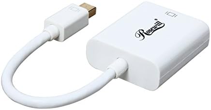 Rosewill DisplayPort למתאם וידאו VGA Dongle | ממיר נייד למחשבי מחשב, מחשבים ניידים, צגים, מקרנים,